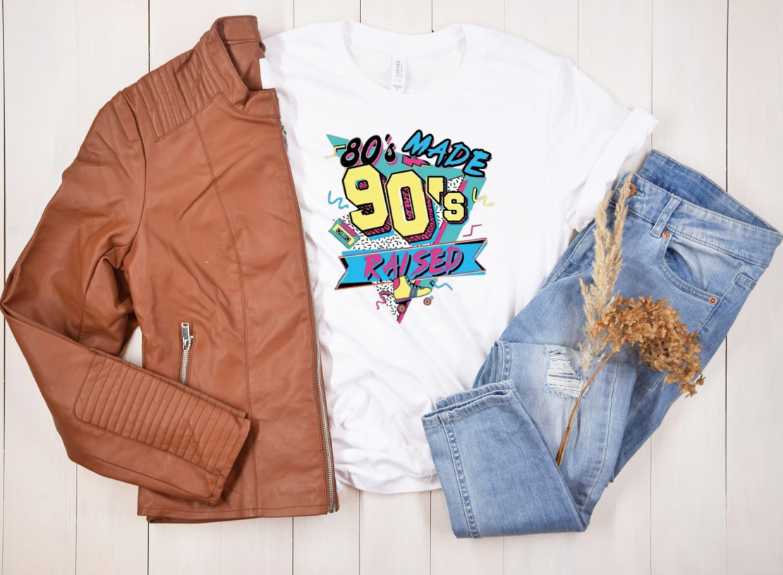 80s Made, 90s Raised – Retro Vibes Tee