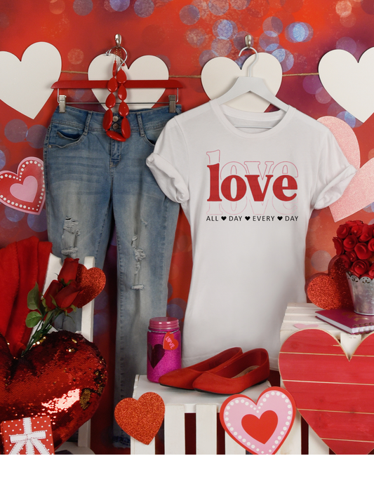 LOVE All Day Every Day Graphic Tee
