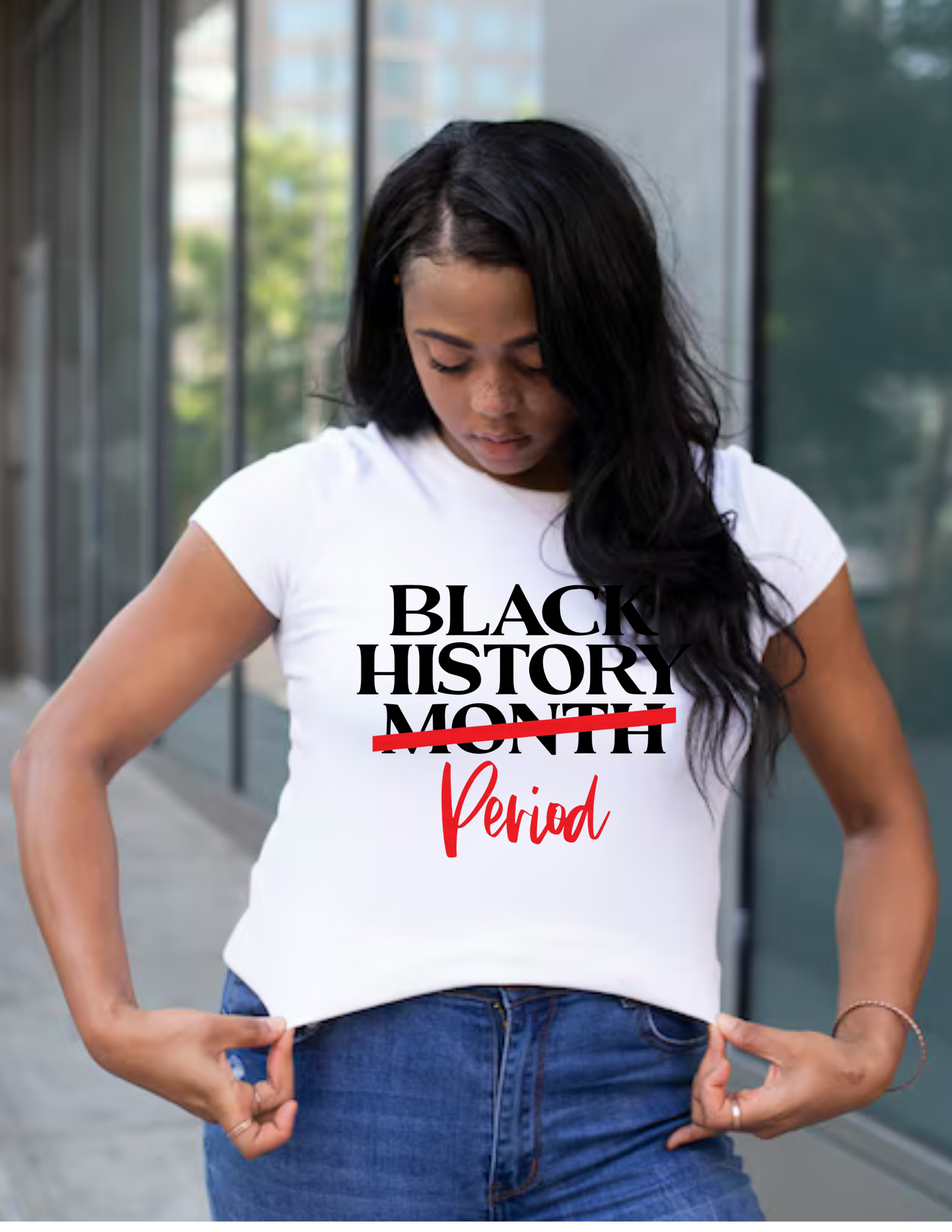 Black History. Period. Bold Statement Tee