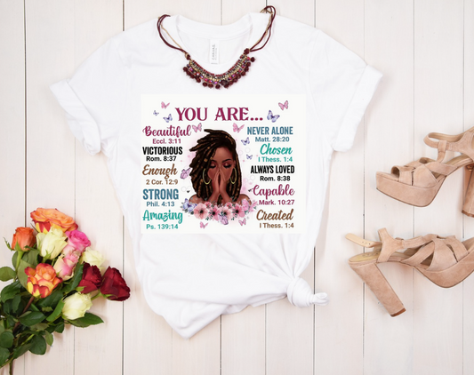 You Are… Inspirational Scripture Graphic Tee